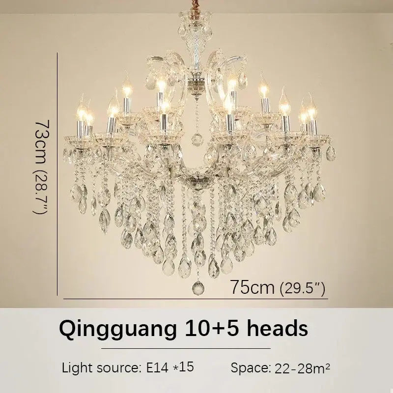 Red Luxury Crystal Chandelier