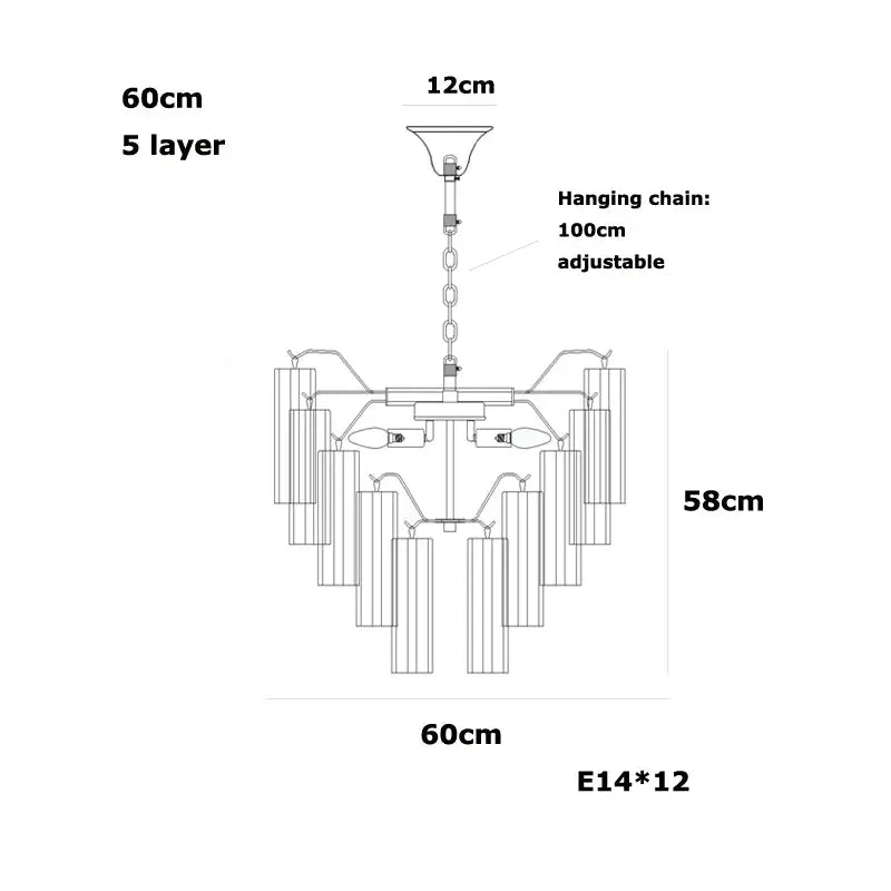 2026 New Trend Murano Collection Glass Art Dimmable LED Chandelier Hanging Lamp Suspension Luminaire Lampen For Living Room