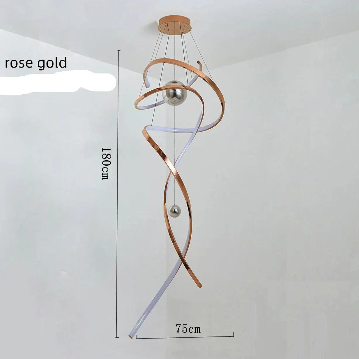 Stainless Steel Stair Chandelier ChandeliersLife®