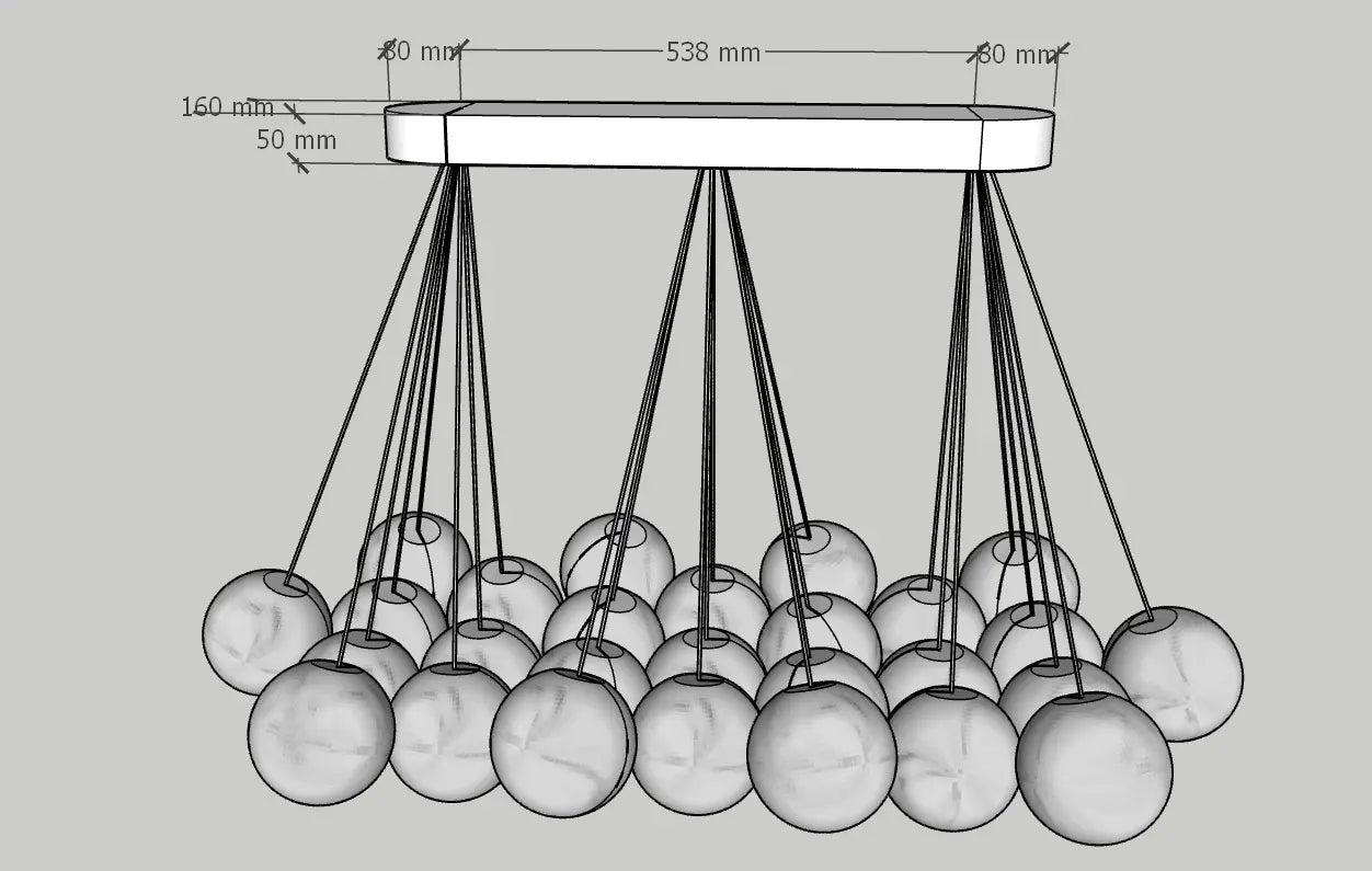 Rectangular Chandelier Alabaster Ball Chandelier ChandeliersLife®