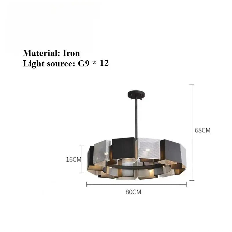 Industrial Style Black Metal Chandeliers ChandeliersLife®