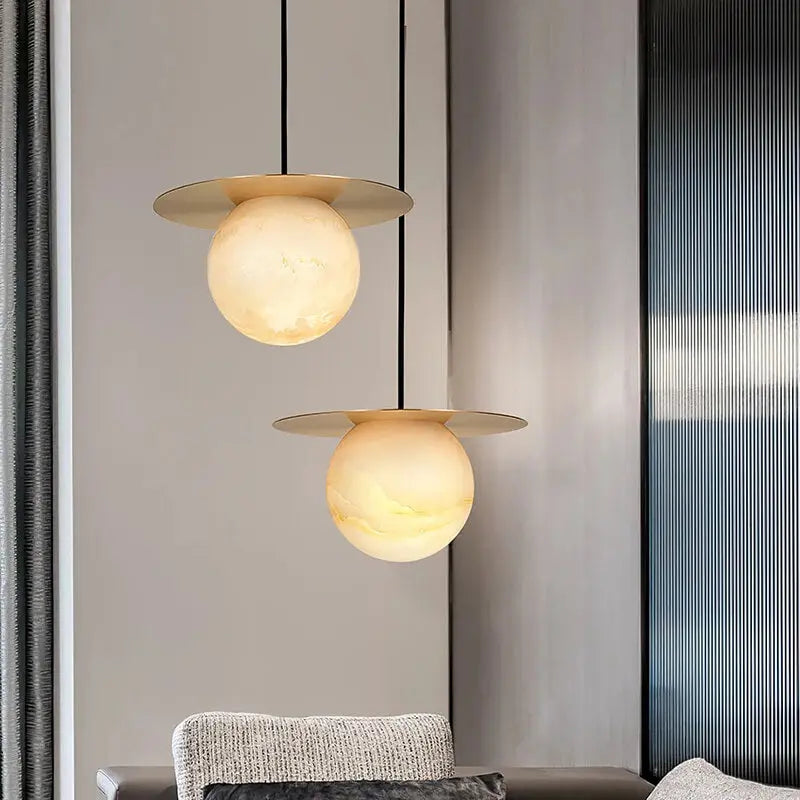Nordic Style Alabaster Pendant Light ChandeliersLife®