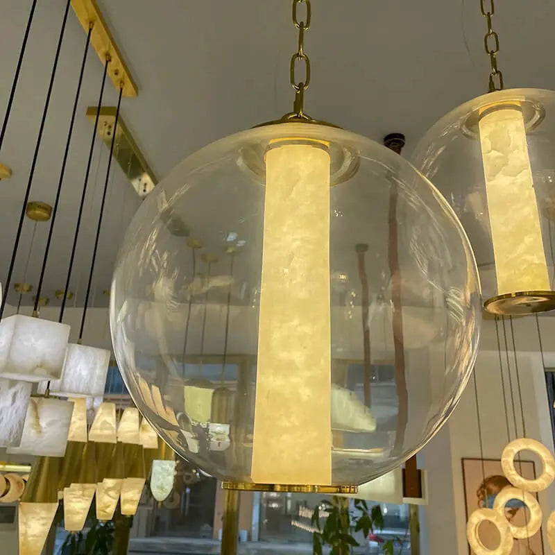Night Atmosphere Alabaster Pendant Light ChandeliersLife®