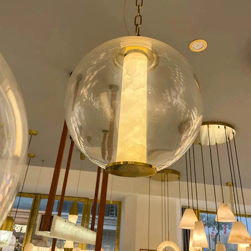 Night Atmosphere Alabaster Pendant Light ChandeliersLife®