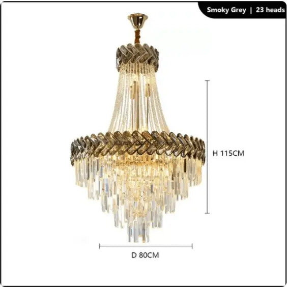 2023 Luxury Duplex Villa Crystal Chandelier ChandeliersLife®