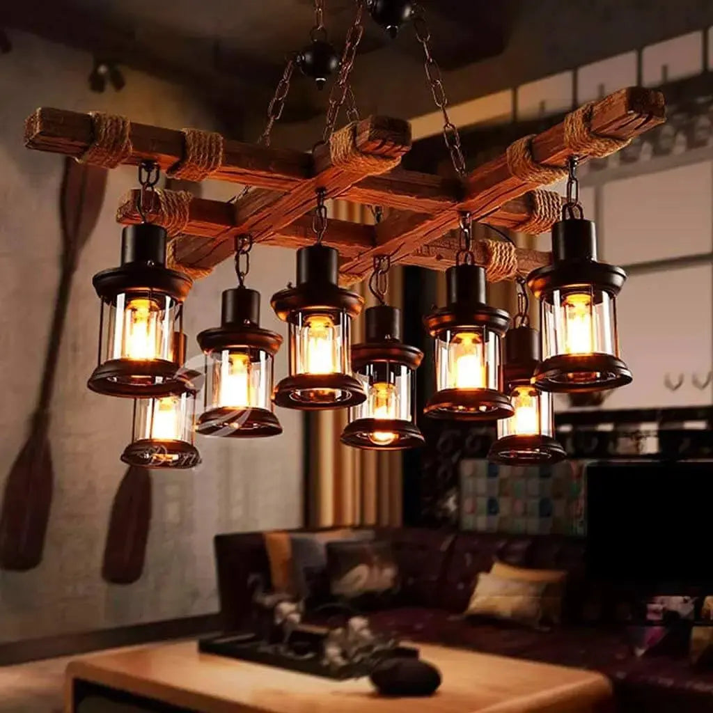 Retro Wood Vintage Chandelier ChandeliersLife®