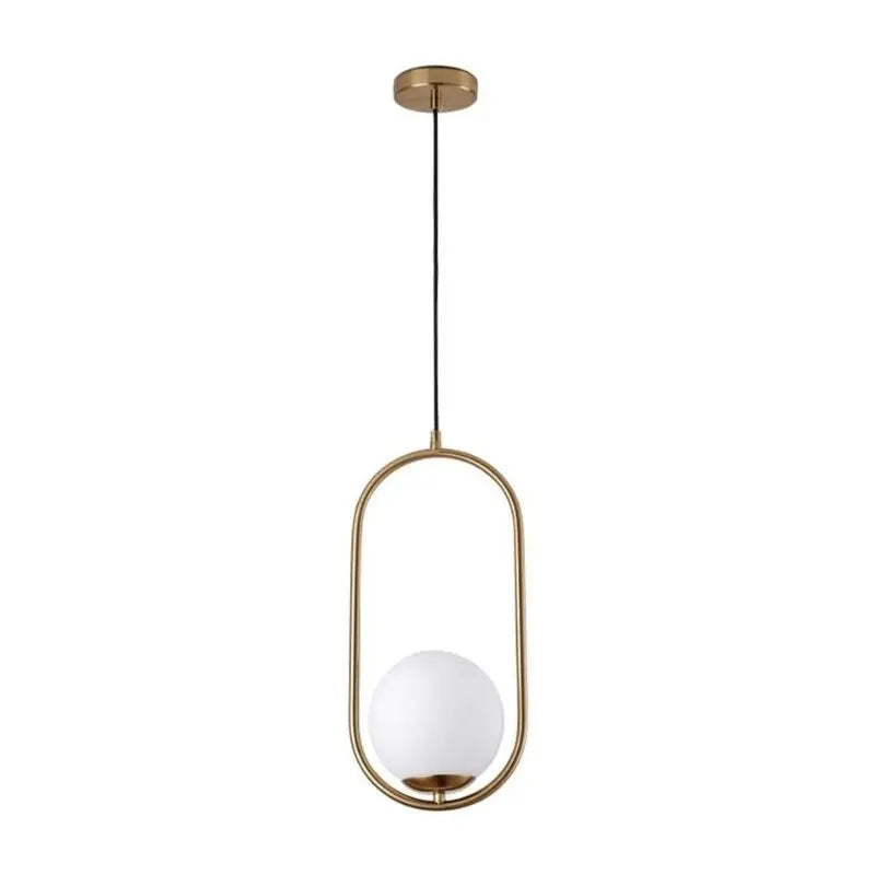 White Single Ball Pendant Chandelier ChandeliersLife®
