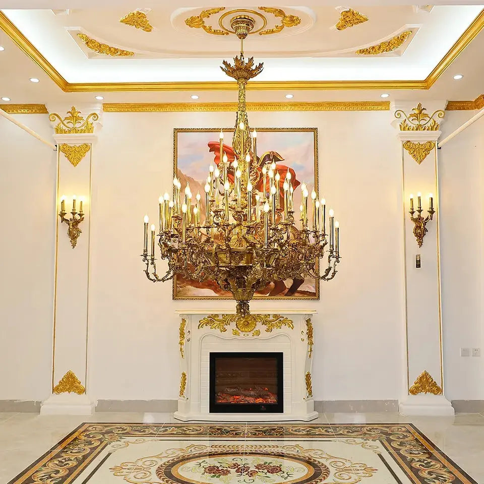 French Copper Luxury Villa Chandelier ChandeliersLife®