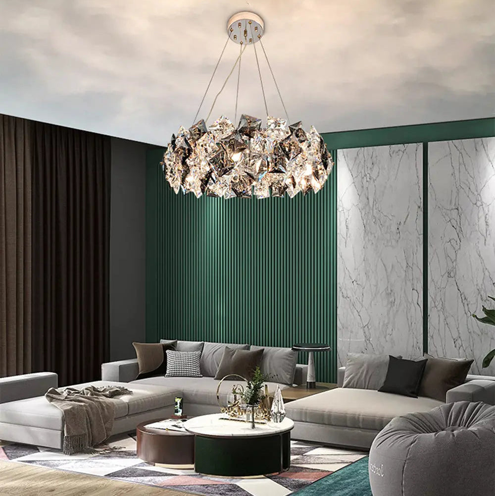 Dandelion Round Crystal Special Modern Chandelier ChandeliersLife®