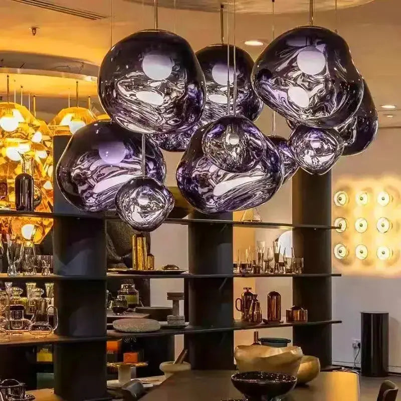 Nordic Lava Pendant Lights - Silver ChandeliersLife®