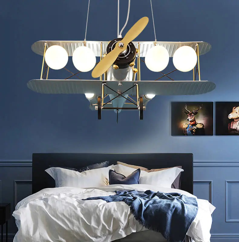Boy Kids Bedroom Decorative Airplane Pendant Chandelier ChandeliersLife®