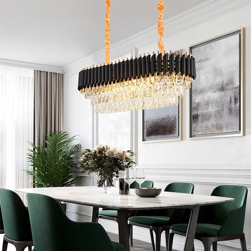 Postmodern Oval Crystal Designer Chandelier ChandeliersLife®