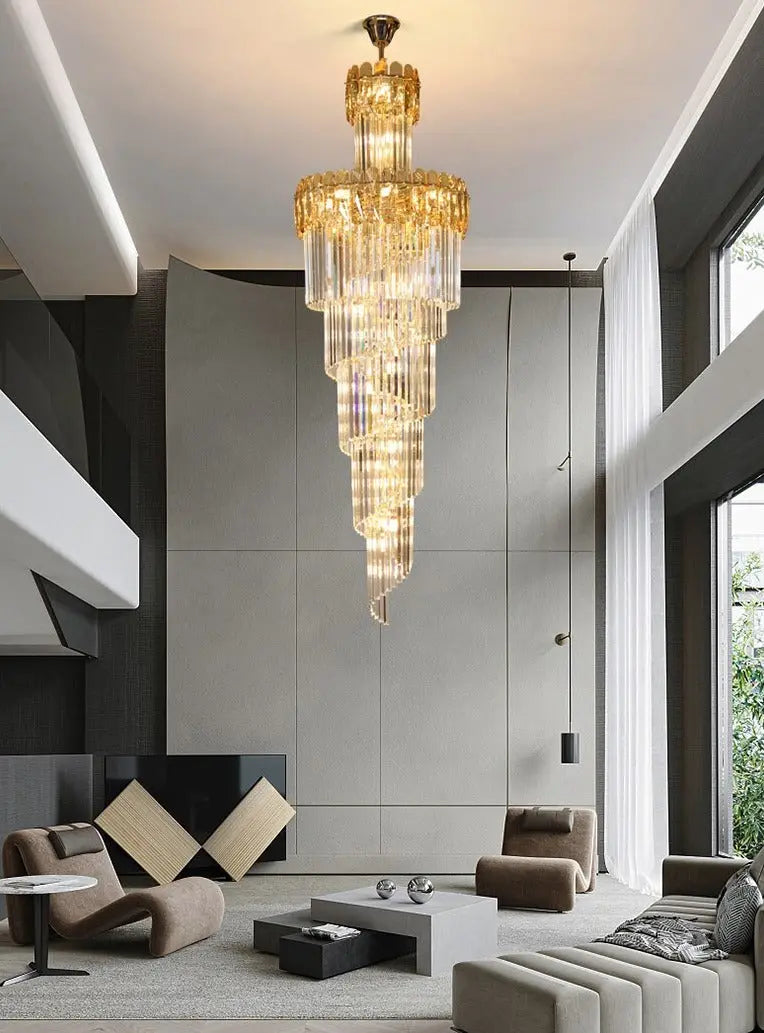 K9 Crystal Chandelier Long Staircase ChandeliersLife®