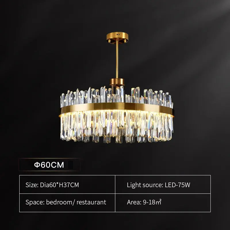 Modern Gold Luxury Crystal Chandelier ChandeliersLife®