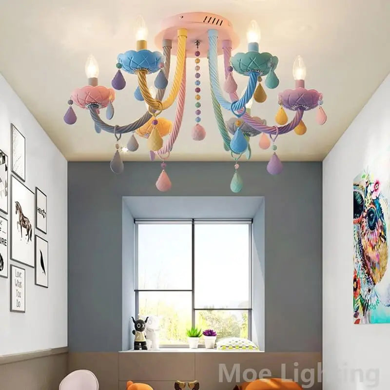 Modern Colorful Ceiling Chandelier For Kids ChandeliersLife®