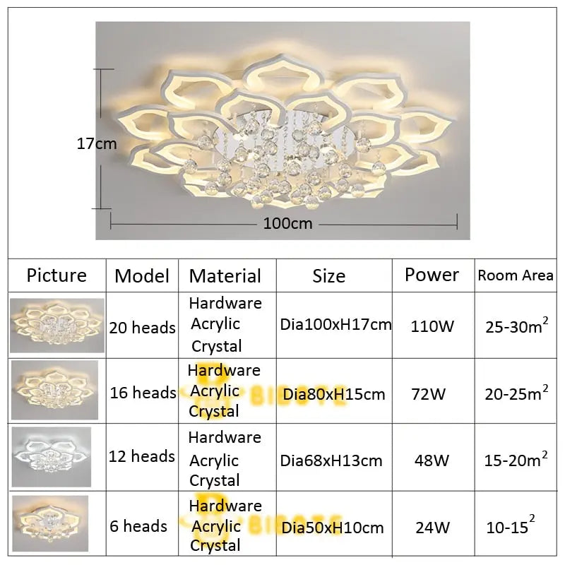 Modern Crystal Ceiling Chandelier ChandeliersLife®
