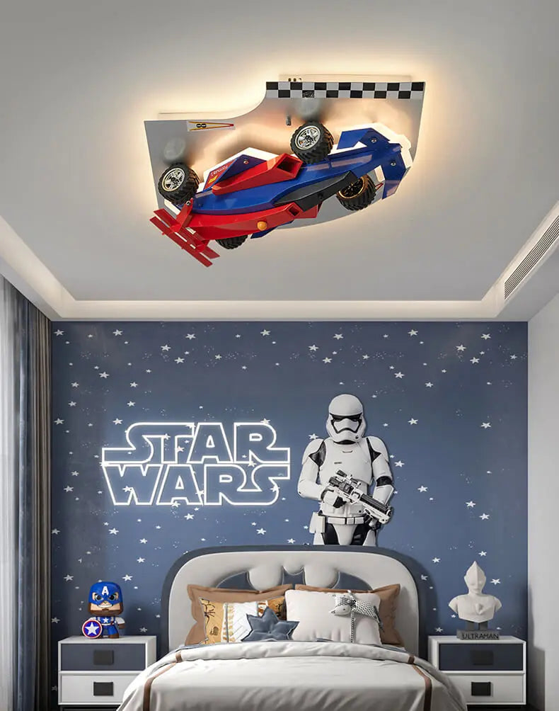 Kids Bedroom Decorative Race Car Chandelier ChandeliersLife®