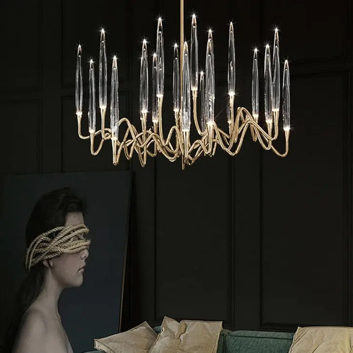 Luxury Nordic Tree Branch Candle Shaped Crystal Chandelier ChandeliersLife®