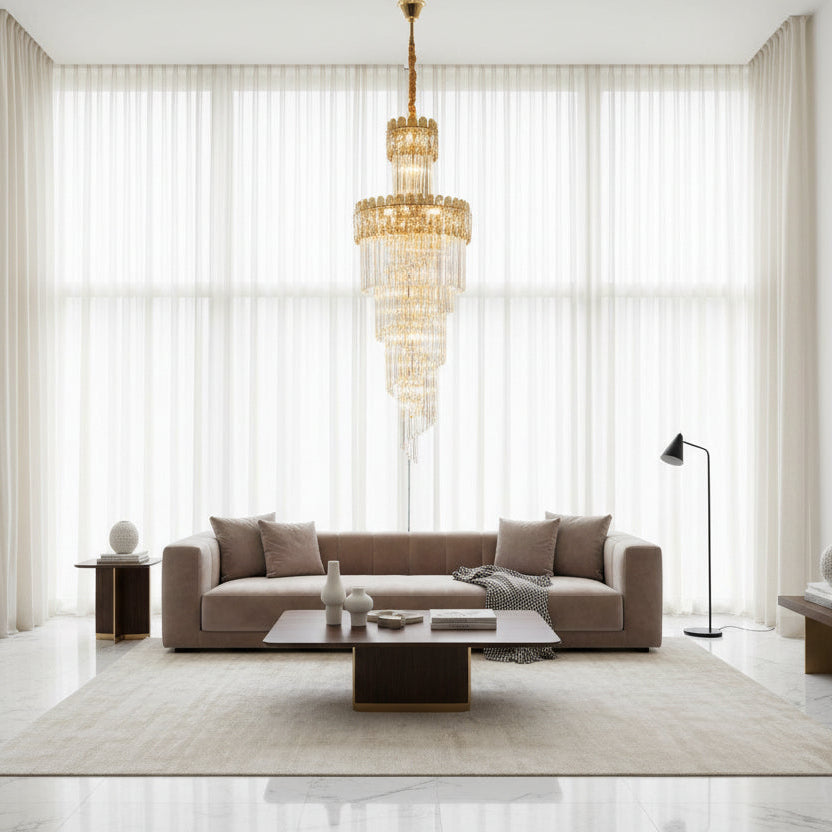 K9 Crystal Chandelier Long Staircase ChandeliersLife®