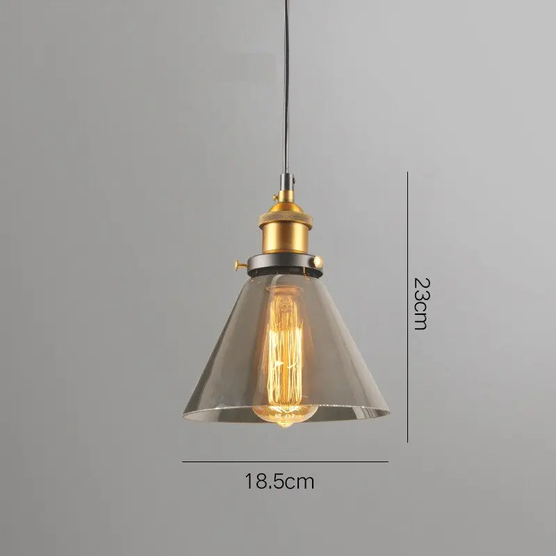 Industrial Retro Smoky Glass Vintage Pendant Lights ChandeliersLife®