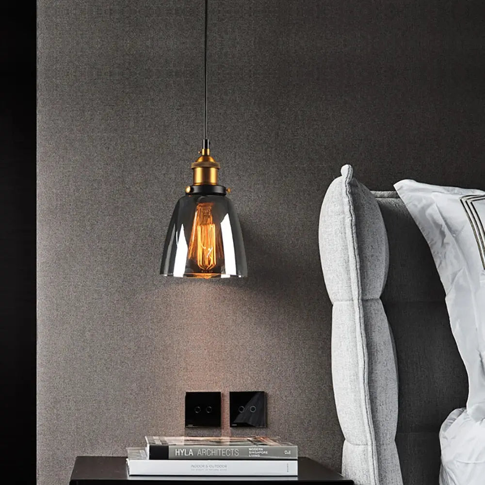 Industrial Retro Smoky Glass Vintage Pendant Lights ChandeliersLife®