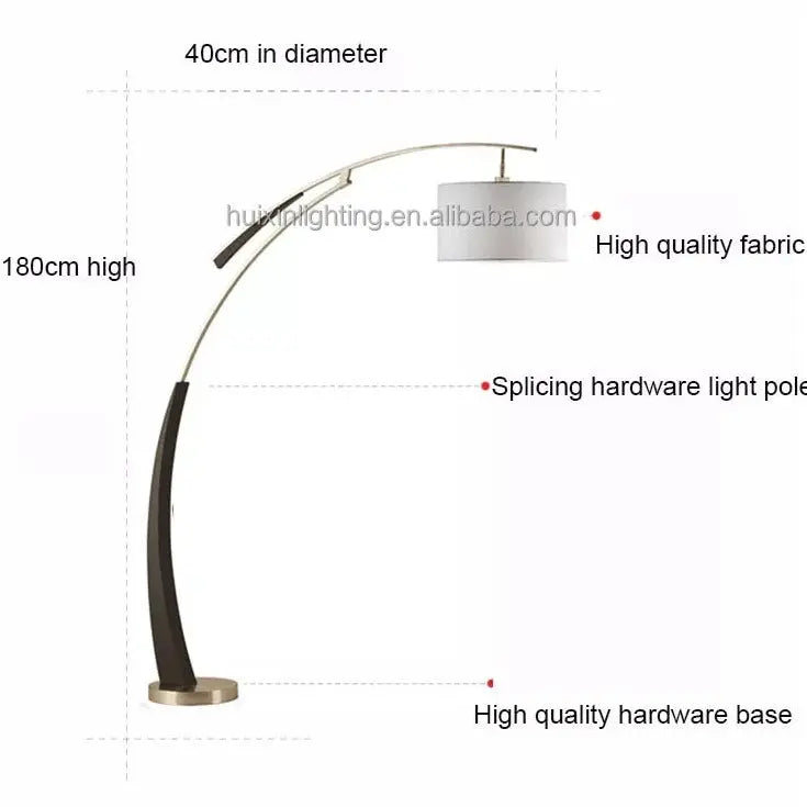 Art Designer Study Curved Floor Lamp ChandeliersLife®