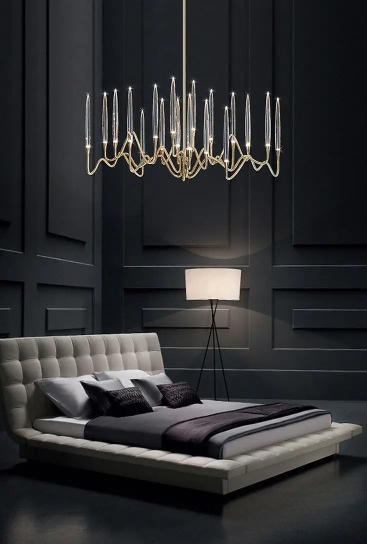 Luxury Nordic Tree Branch Candle Shaped Crystal Chandelier ChandeliersLife®