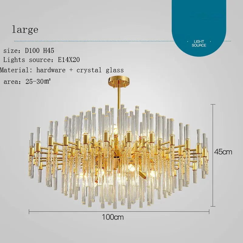Simple Postmodern Crystal Chandelier ChandeliersLife®