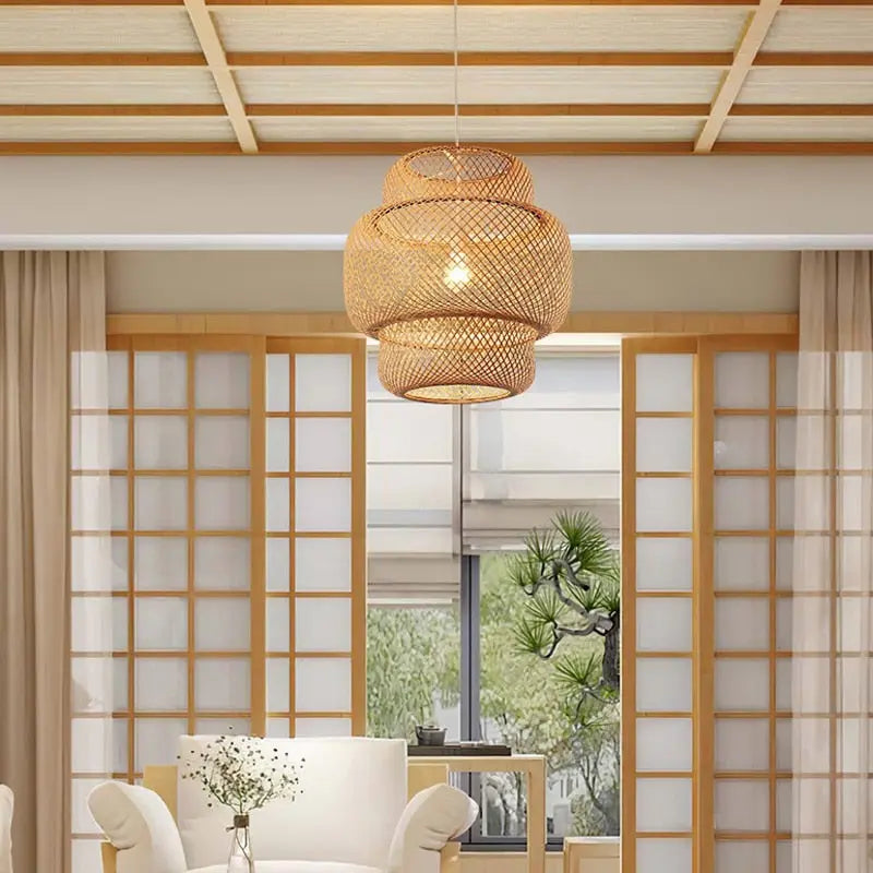 Hand-Woven Bamboo Pendant Light ChandeliersLife®