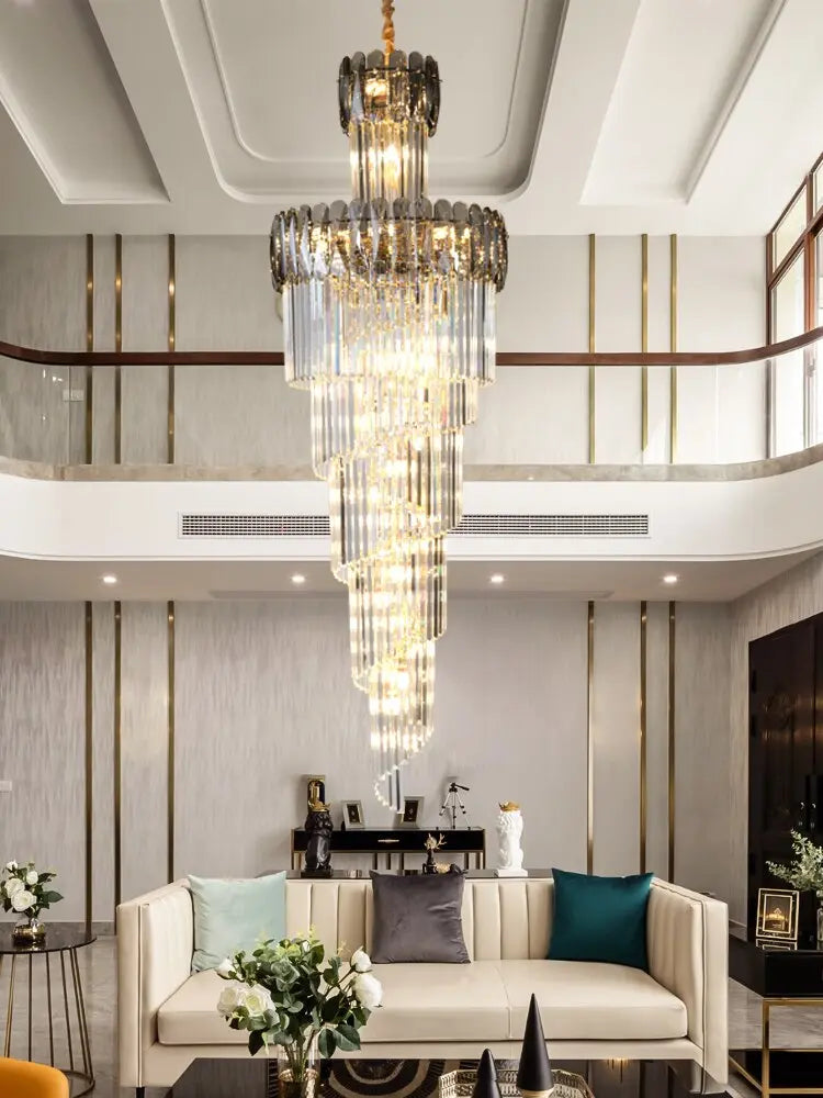 K9 Crystal Chandelier Long Staircase ChandeliersLife®