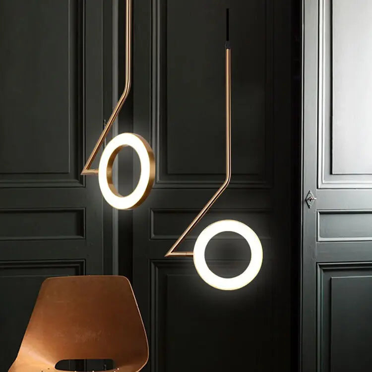 Postmodern Line Ring Lamp Nordic