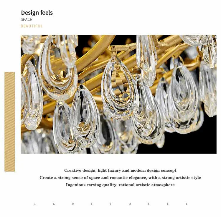 Modern Luxury Crystal Ceiling Chandelier GreeLustr