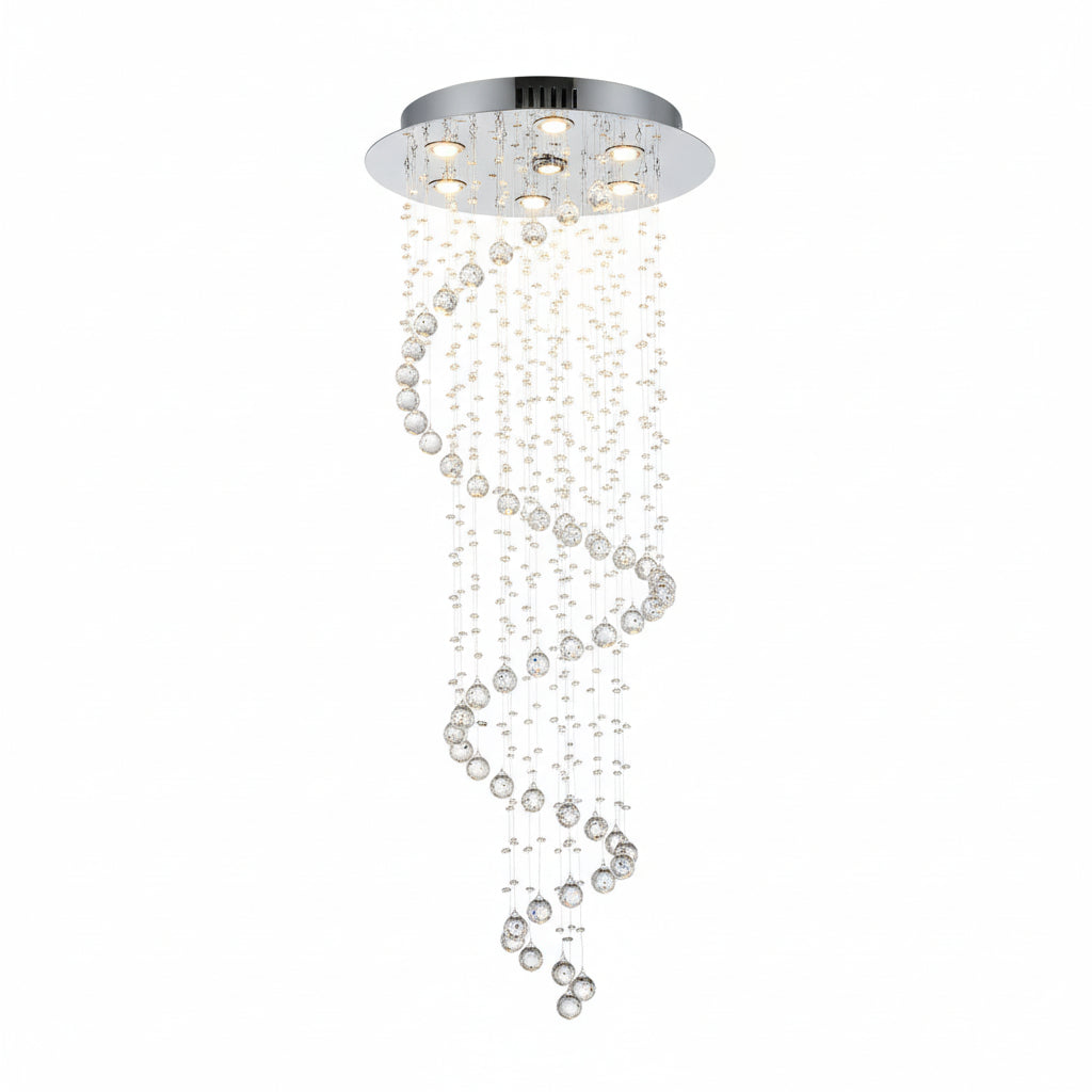 LED Spiral Crystal Chandelier ChandeliersLife®