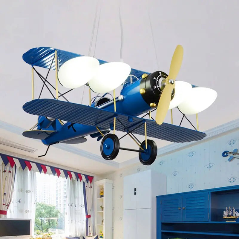 Boy Kids Bedroom Decorative Airplane Pendant Chandelier ChandeliersLife®