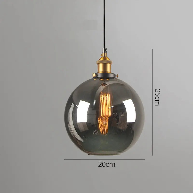 Industrial Retro Smoky Glass Vintage Pendant Lights ChandeliersLife®