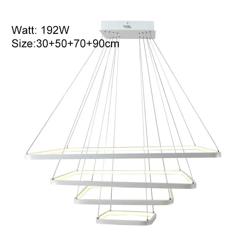 Modern Square Pendant Light DIY Creative Suspension Chandelier ChandeliersLife®