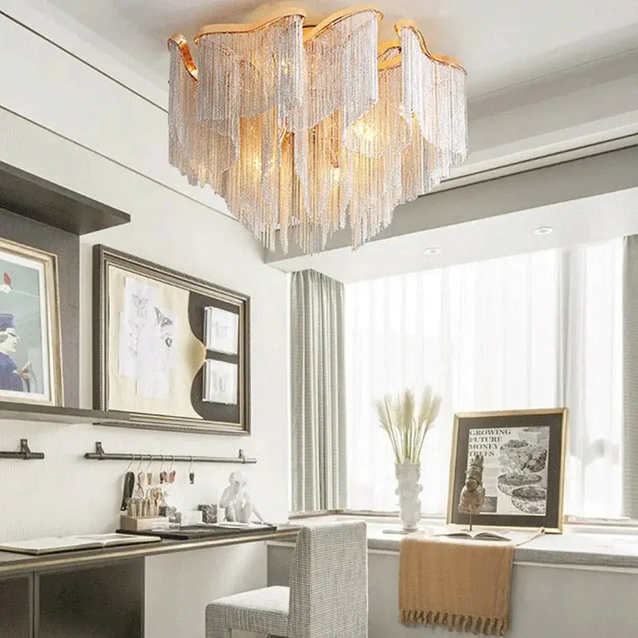 Modern Gold Tassel Decorative Chandelier ChandeliersLife®