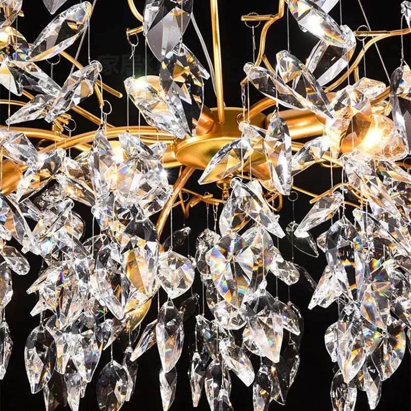 Modern Luxury Gold Crystal Art Decor Hanging Chandelier ChandeliersLife®
