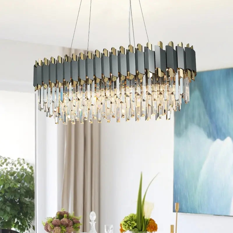 Modern Crystal Rectangular Chandelier ChandeliersLife®