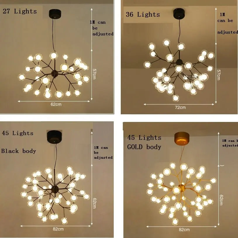 Modern LED Firefly Sputnik Chandelier ChandeliersLife®