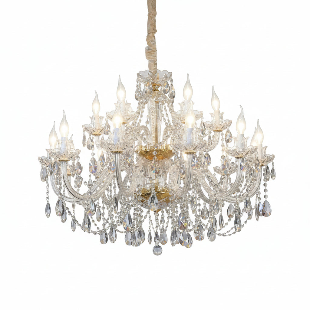 Gold Crystal Chandelier ChandeliersLife®