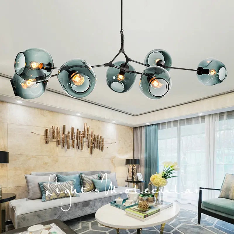 Modern Glass Designer Hanging Chandelier Nordic