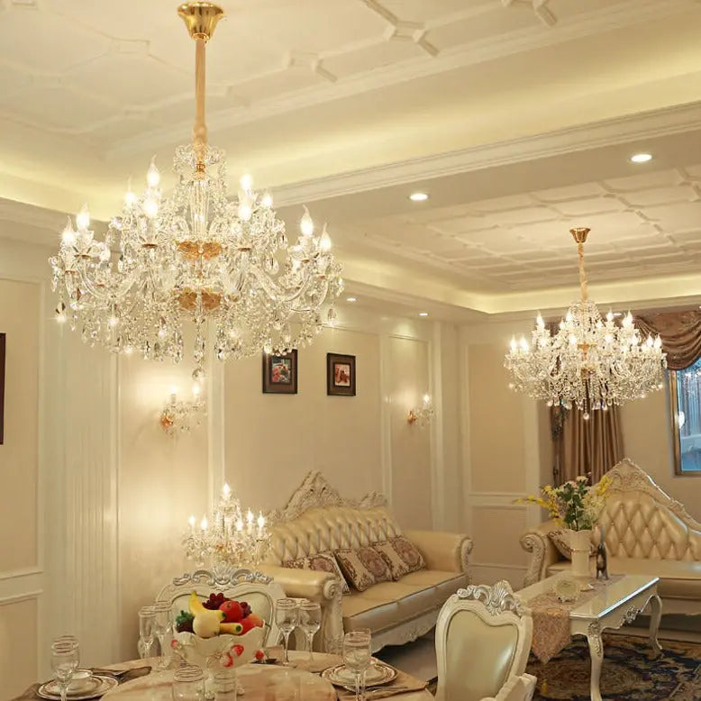 Gold Crystal Chandelier ChandeliersLife®