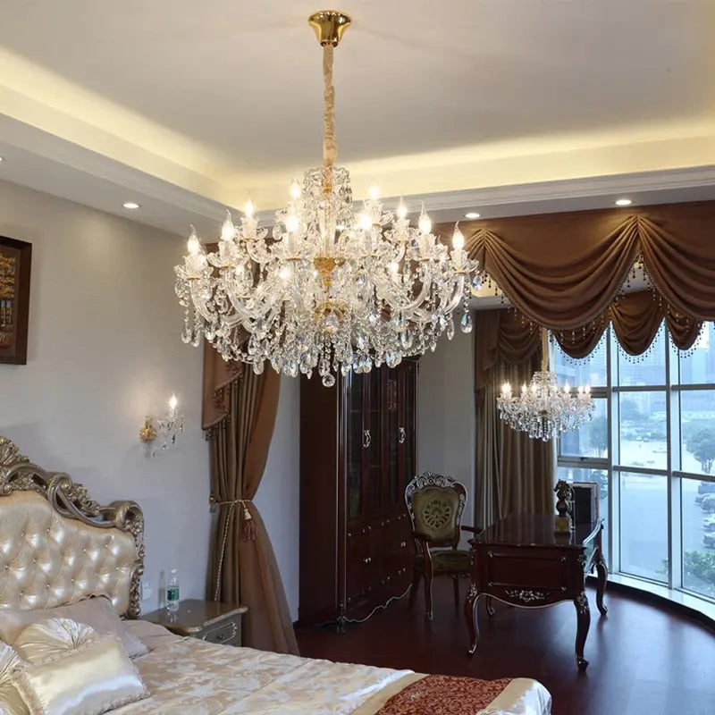 Gold Crystal Chandelier ChandeliersLife®