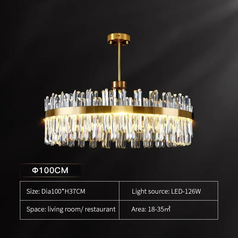 Modern Gold Luxury Crystal Chandelier ChandeliersLife®