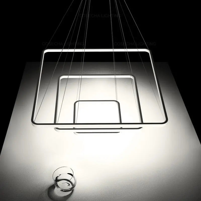 Modern Square Pendant Light DIY Creative Suspension Chandelier ChandeliersLife®