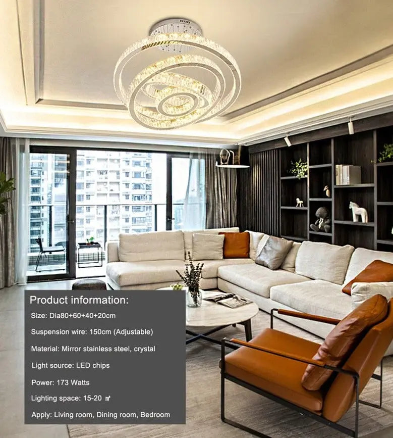 Luxury Modern Ring Crystal Chandelier ChandeliersLife®