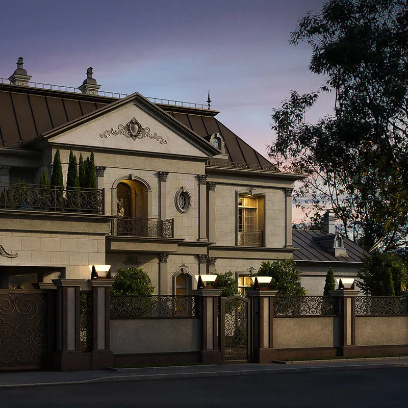 Solar LED Fence Gate Pillar Head Lamp Outdoor ChandeliersLife®