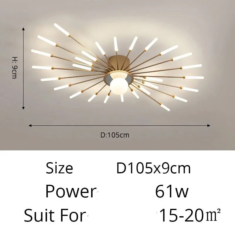 New 42 Lights Modern Sputnik Ceiling Chandelier ChandeliersLife®