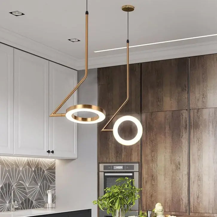 Postmodern Line Ring Lamp Nordic